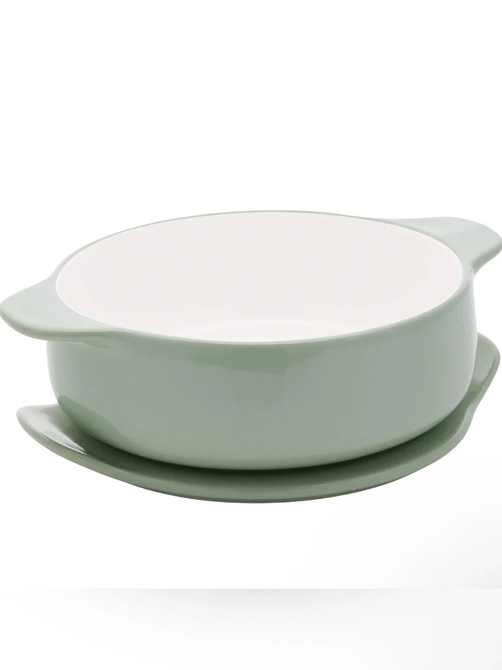 KitchenAid Stoneware Casserole Dish 2.25 Quart With The Lid - Pistachio